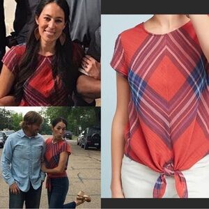 Cloth and stone tie up shirt.  Size medium.  100%cotton